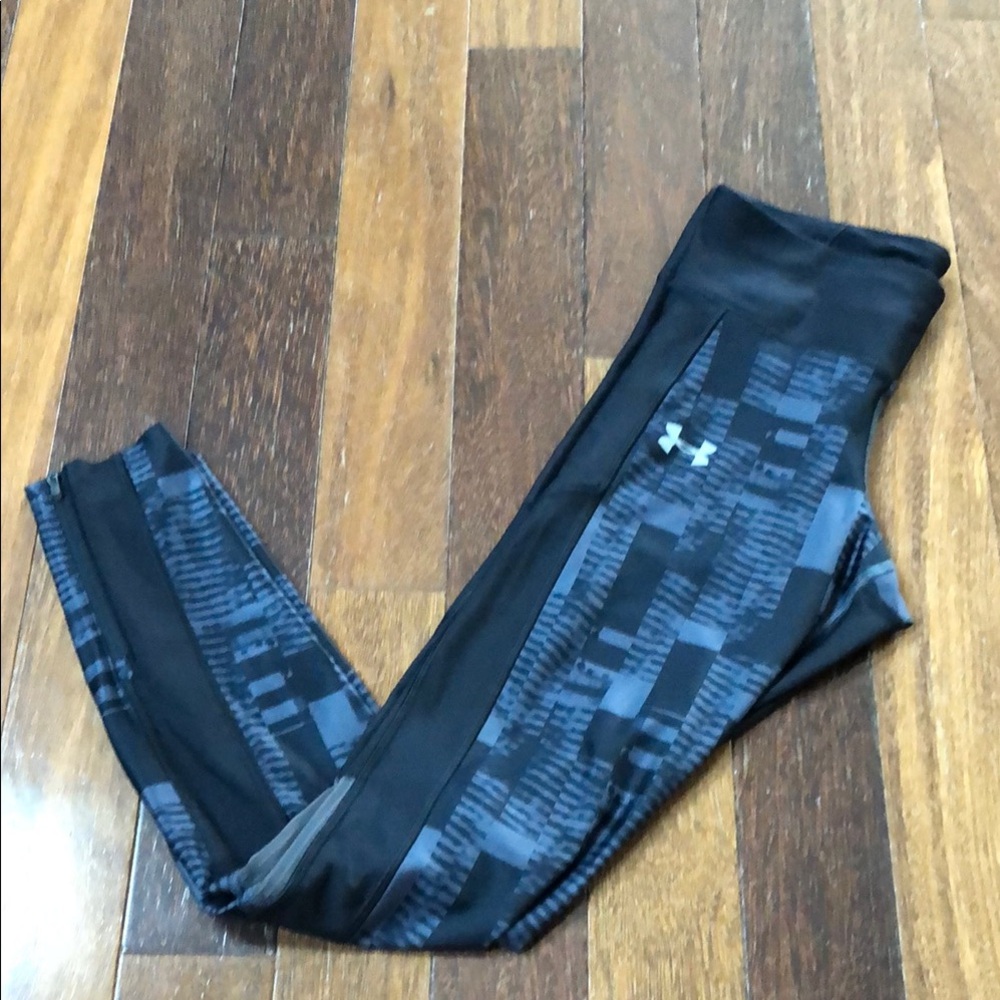 Under Armour HeatGear Black and Gray compression Leggings